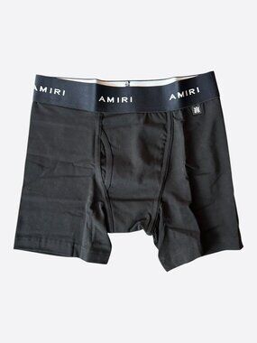 Amiri Black & White Repeat Logo Boxershorts